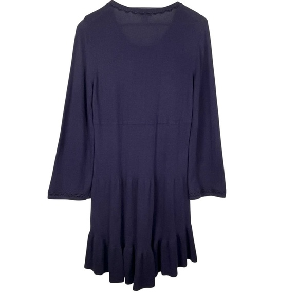 Style & Co. Petite Purple Lightweight Sweater Dress w/ Floral Embroidery Sz PL - Picture 2 of 9